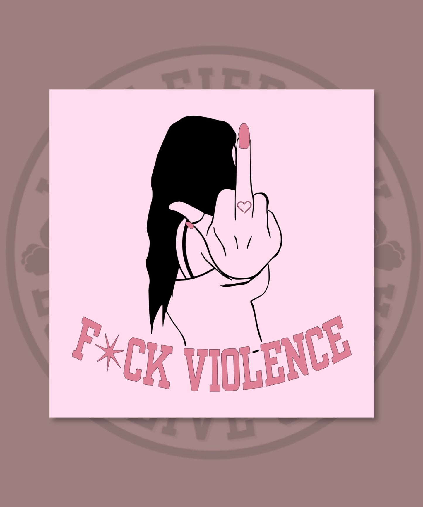 F*ck Violence Adult Sweatshirt