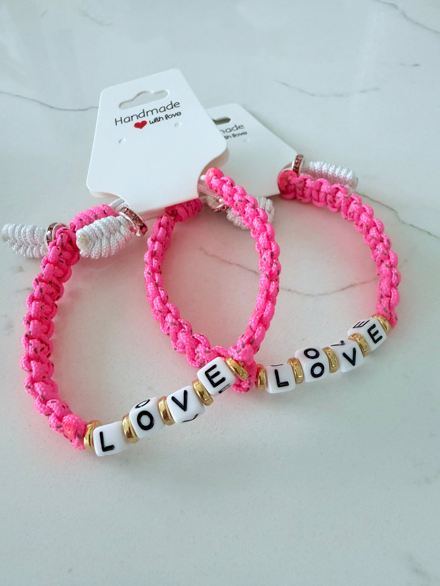 LLS Pink Cord Bracelet