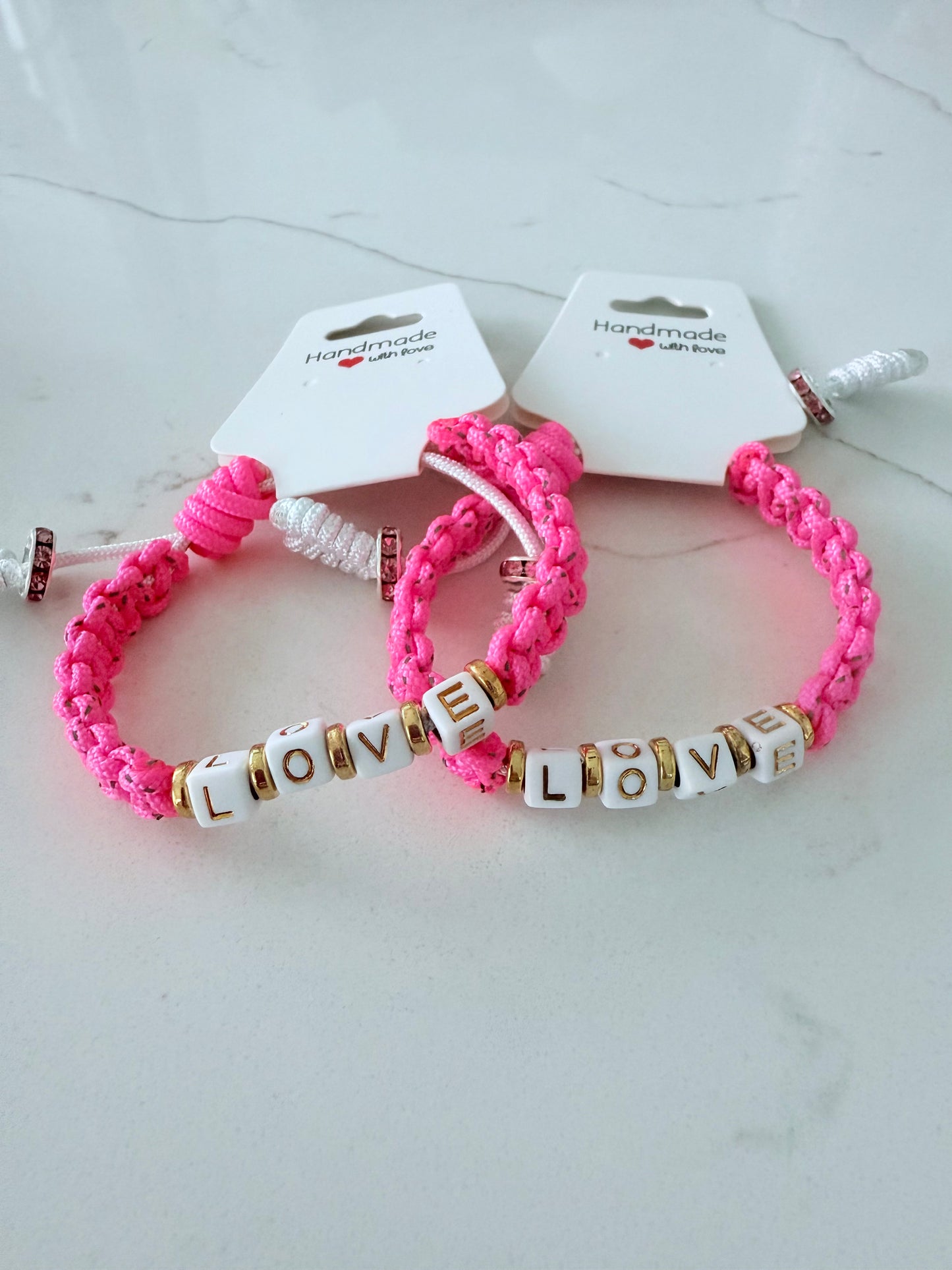LLS Pink Cord Bracelet