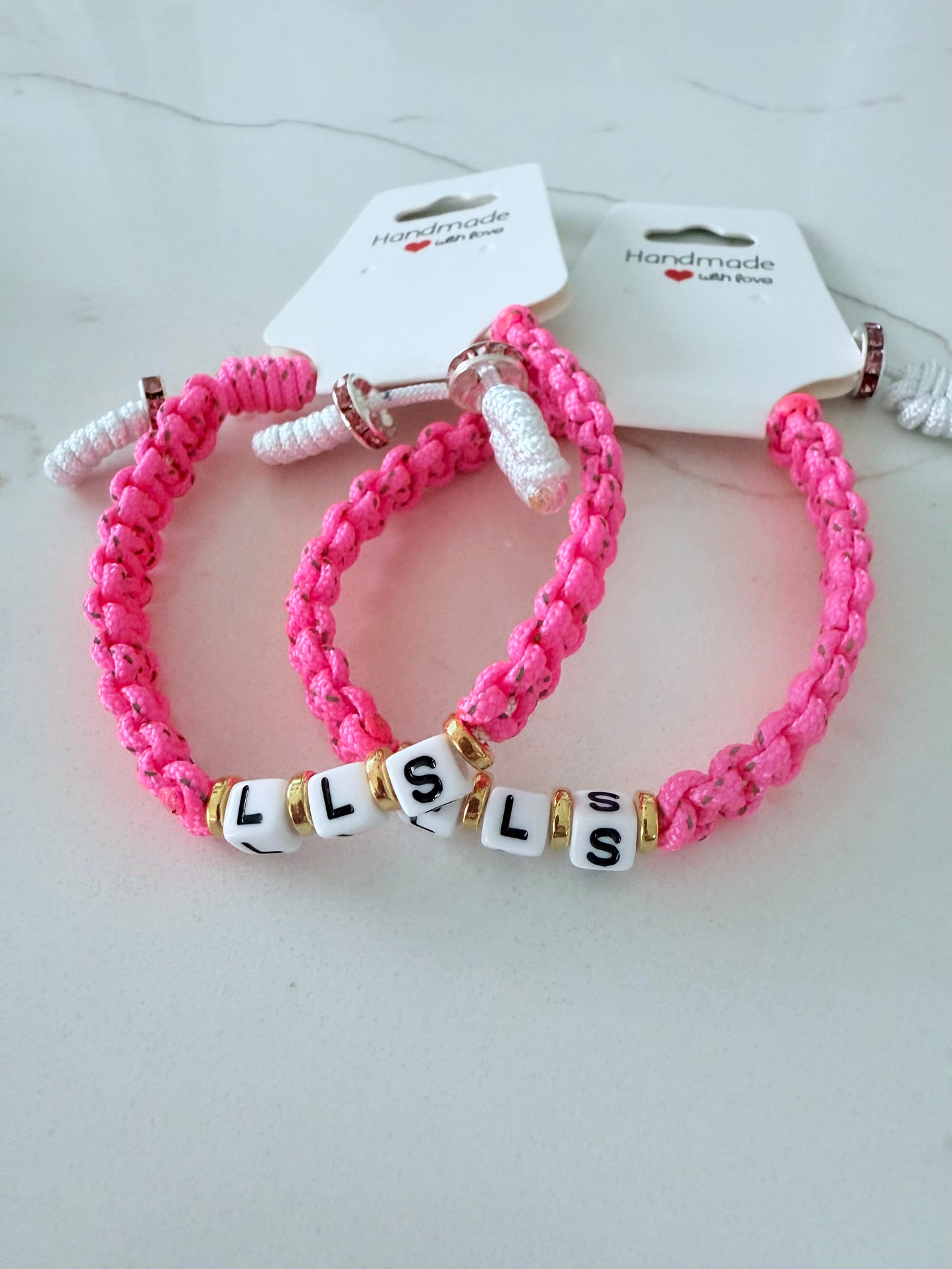 LLS Pink Cord Bracelet
