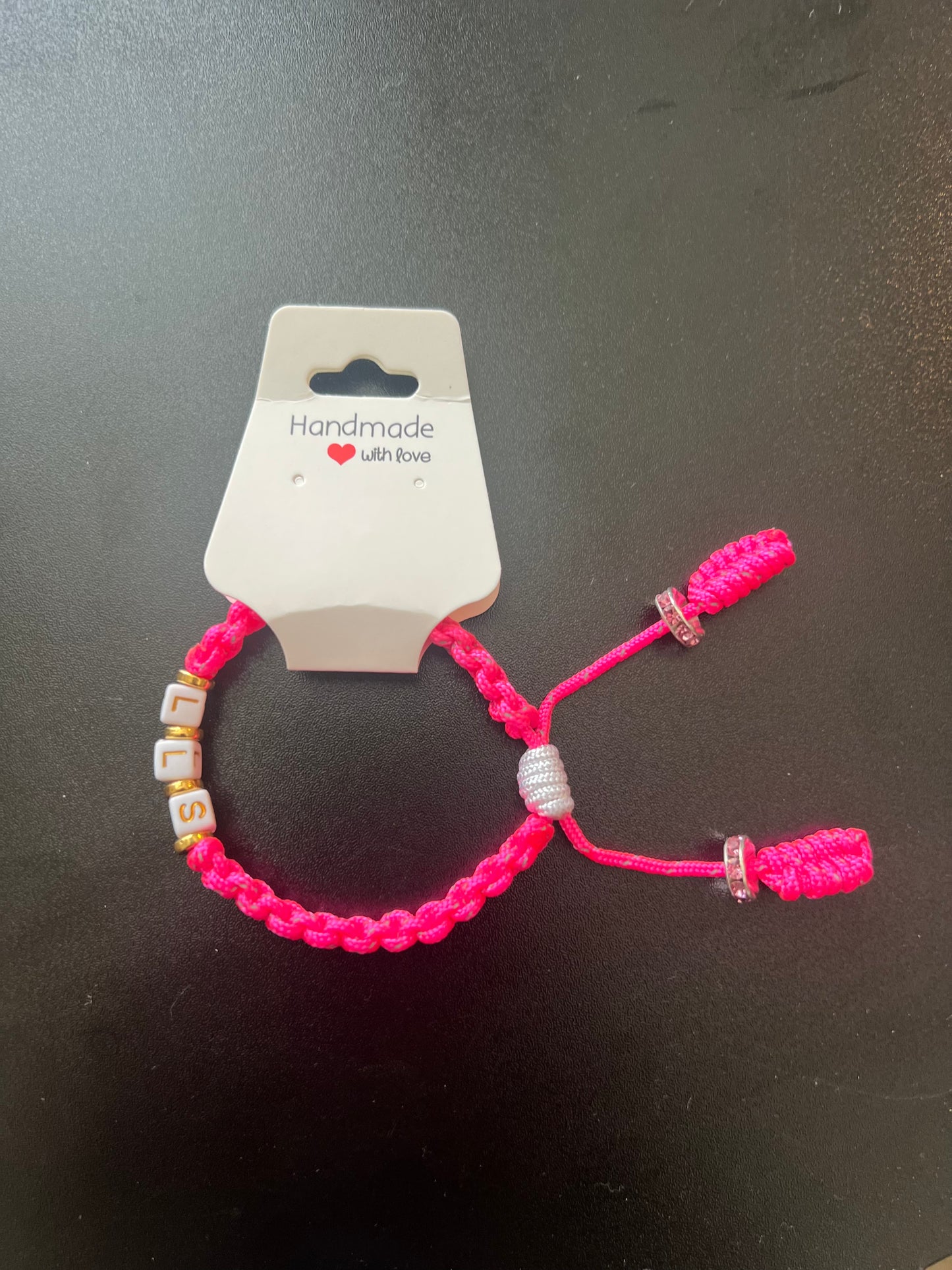LLS Pink Cord Bracelet